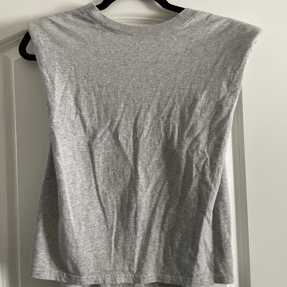 Babaton grey shoulder pad tank - Picture 1 of 1